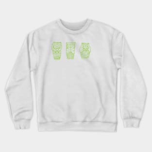 Hear, See, Speak No Evil Owlll Crewneck Sweatshirt